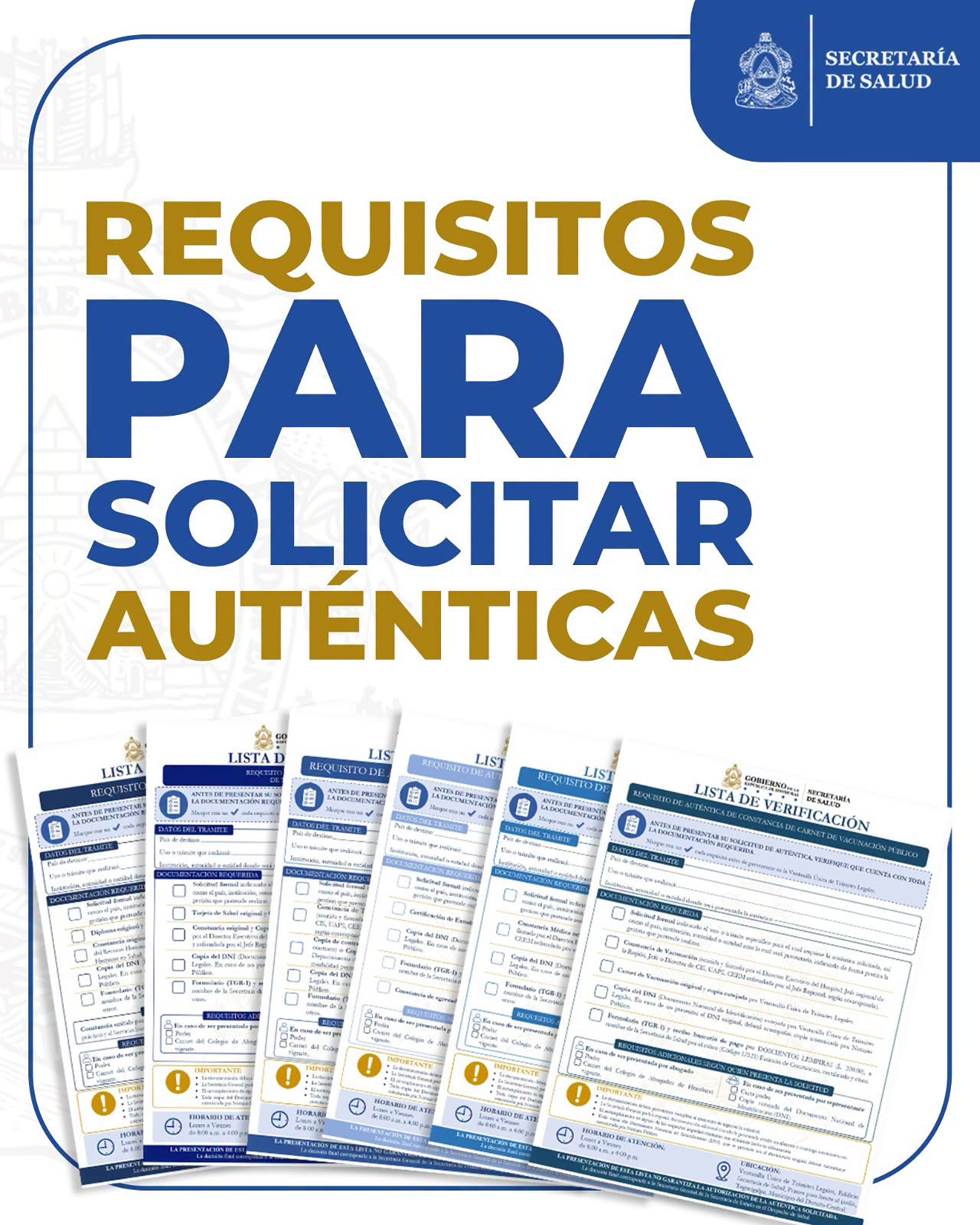 Requisitos para solicitar auténticas