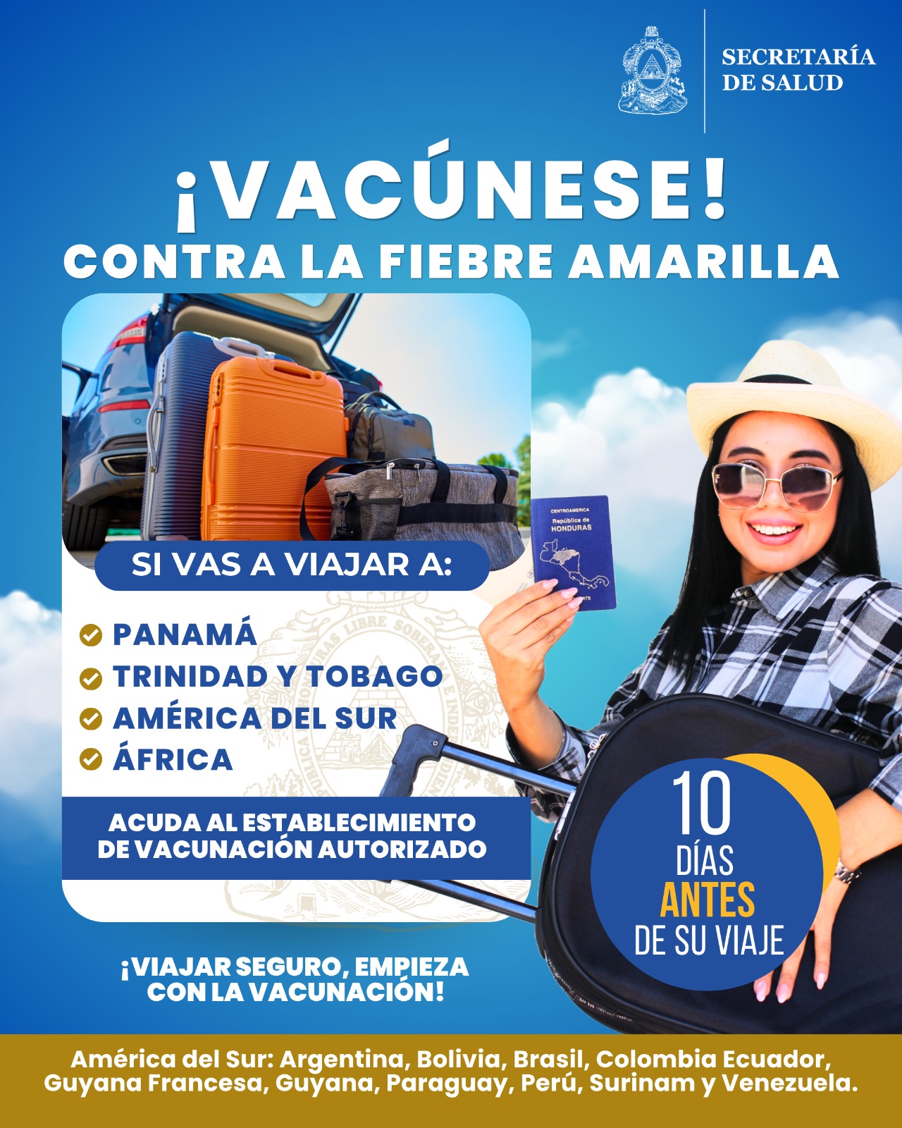 Establecimientos autorizados para vacunación contra la fiebre amarilla